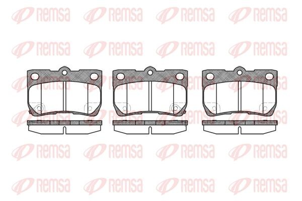 1181 02 FDB4001 [0446622190] !колодки дисковые з.\ Lexus GS II 300/430 05> 1181.02 REMSA