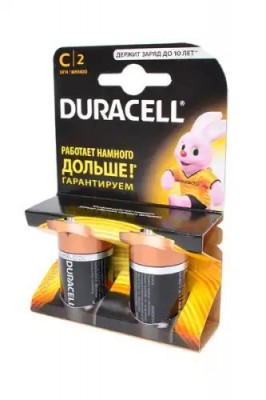 элемент питания! C LR14 1.5V щелочной DURACELL (к-кт 2шт)\ 5000394052529 DURACELL