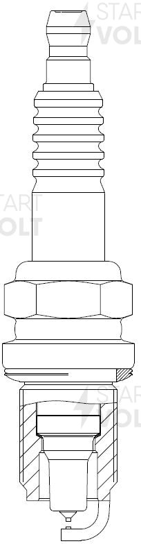 Свеча зажигания для снегоходов Ski Doo 800 E-TEC Pt+Pt (VSP 3502) VSP 3502 START VOLT
