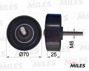 Ролик ремня приводного MAZDA 3/6/CX-7 1.8-2.5 02- (INA 532054110) AG03059 AG03059 MILES