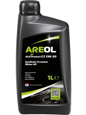 AREOL ECO Protect C2 5W30 (1L) масло моторное! синт ACEA C2, API SN/CF, Fiat 9.5 5W30AR069 AREOL