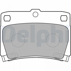 LP1546 колодки дисковые з.\ Mitsubishi Montero Sport 3.0i/2.5TD 98> LP1546 DELPHI
