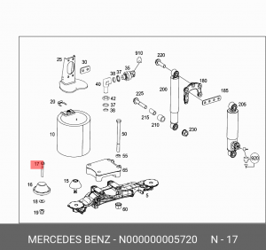 болт М14 N 000000 005720 MERCEDES BENZ