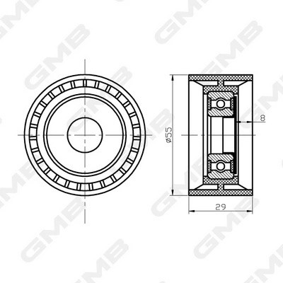 Натяжитель GTC0570 GTC0570 GMB