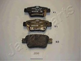 TOYOTA AVENSIS 2003> 46.1x102x16.3ММ/ c датчиком износа PP-200AF JAPAN PARTS GROUP