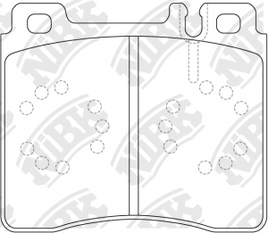 PN0029-NIBK колодки дисковые передние!\ MB W140 2.8-6.0/3.0TD/3.5TD 91> PN0029 NIBK