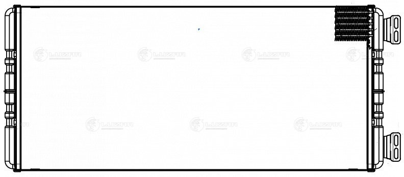 Радиатор отопителя MERCEDES Actros (03-) LUZAR LRH 1524 LUZAR
