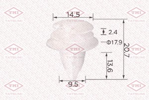 Клипса автомобильная [упаковка 10 штук] BMW TJB1156 TJB1156 TATSUMI