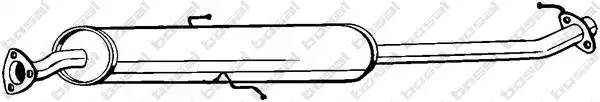 Глушитель HONDA CR-V (99-) средняя часть BOSAL 285-281 BOSAL
