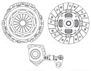 Сцепление в сборе для а/м Ford Focus III (11-) 1.6i/ Mondeo IV (07-) 1.6i (с гид FR1016 TRIALLI