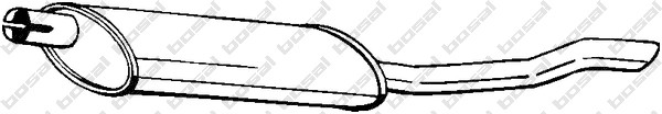 Глушитель DAEWOO Nexia задняя часть BOSAL 141-005 BOSAL