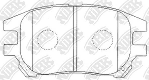 Колодки тормозные дисковые LEXUS RX 2000-2003 PN1481 PN1481 NIBK