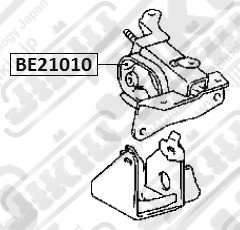 Катридж опоры двигателя  TOYOTA Avensis Verso ACM20L May 01 Dec 9 BE21010 BE21010 JIKIU