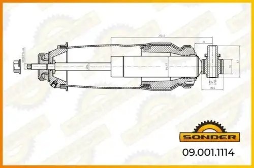 Амортизатор кабины RVI о.н 7421430899 — 2 года безусловной гарантии 090011114 SONDER