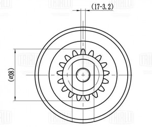 Ролик приводного ремня натяжной CM 5134 TRIALLI