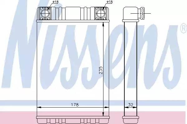 радиатор печки!\ MB W203/C209/W463/R230 00> 72028 NISSENS