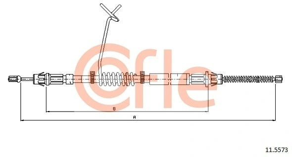 Трос стояночного тормоза FORD Transit (00-06) левый COFLE 92115573 COFLE