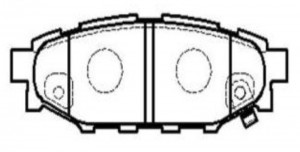 Колодки тормозные дисковые зад. SUBARU LEGACY 03/OUTBACK 03 2.0/2.5 (нов арт GK1 CKSU-13 CTR