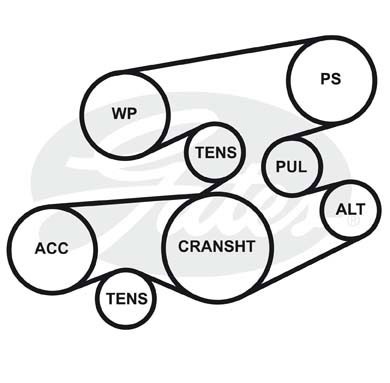 FORD EUROPA /LANCIA /HONDA /OPEL 5-PK-870 GATES