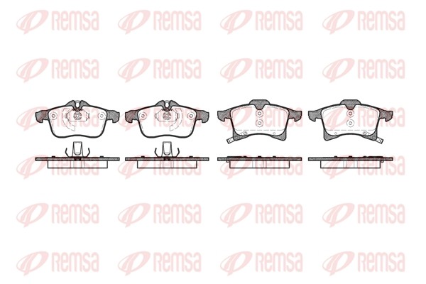 1036 02 колодки дисковые п.\ Opel Meriva 1.4-1.7DTi 03> 103602 REMSA