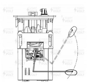 Модуль топливного насоса для а/м Nissan Almera Classic B10 06- 1.6i без термисто SFM 1425 START VOLT