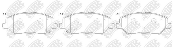 Колодки тормозные KIA Ceed (18-) передние (4шт.) NIBK PN0796 NIBK