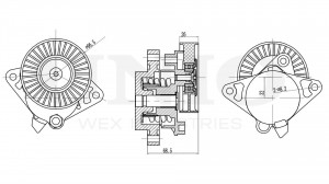 Ролик с натяжителем приводного ремня TNS-10285 UNIO