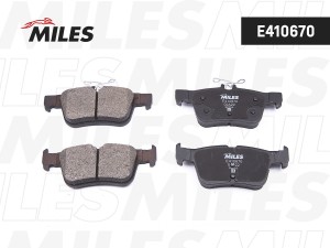 Колодки тормозные задние (Смесь Low-Metallic) FORD KUGA/MONDEO/GALAXY/S-MAX 14-/ E410670 MILES