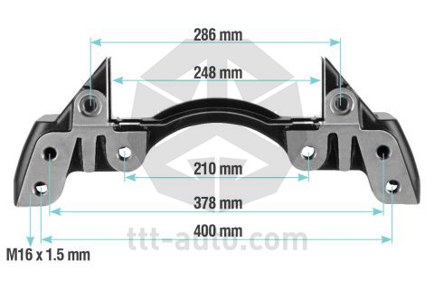 держатель скобы диск. тормоза! 6отв. 22,5' Knorr\SB7/SN7, MB AXOR 20221 TTT AUTO