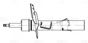 Амортизатор Volvo XC60 (08-) (стойка) пер. прав. (AG 10392) AG 10392 TRIALLI
