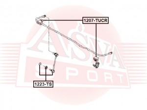 Втулка, стабилизатор 1207TUCR 1207-TUCR ASVA