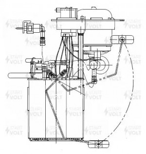 Модуль топливного насоса для а/м VAG Passat B6 (05-) 2.0FSi (SFM 2704) SFM 2704 START VOLT