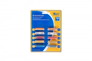 Предохранитель 5-25A цилиндрический комплект 10шт.KRAFT KT870024 KRAFT
