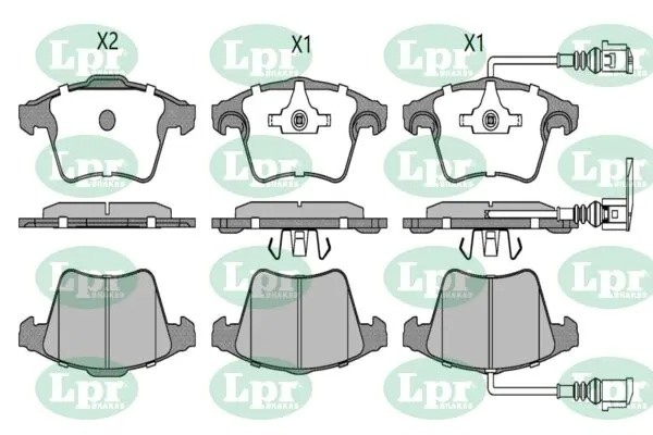 Комплект тормозных колодок 05P1205 05P1205 LPR
