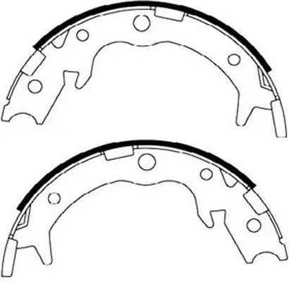 Колодки стояночного тормоза (HONDA ACCORD 03-08/CR-V II 2.0 02-06/FR-V 05-/LEGEN BS28570 SB NAGAMOCHI