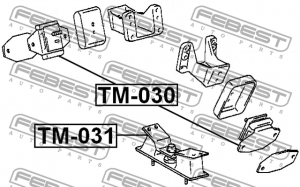 Опора двигателя TM-031 TM-031 FEBEST