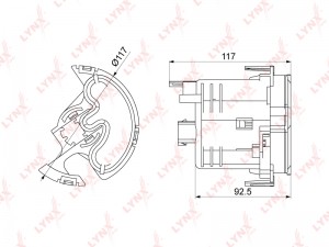 Фильтр топливный погружной \LEXUS GS 300-450h 05-11 / IS250-350 05>, TOYOTA Crow LF-1071M LYNXAUTO
