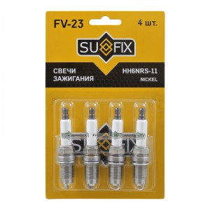 Свеча зажигания HH6NRS-11 SKODA Fabia I-II 1.2-1.6 03-14 / Octavia(1Z) 1.4 04-13 FV-23 SUFIX