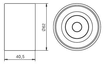 Ролик ГРМ TOYOTA Land Cruiser обводной GMB GT90460 GMB