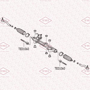 тяга рулевая!\ TOYOTA Land Cruiser 08> TED1060 TATSUMI