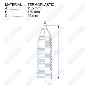 Пыльник рулевой рейки  RDZ0552MG RDZ0552MG MOTORHERZ