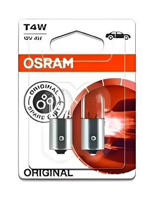 Лампа 12V T4W BA9s блистер (2шт.) OSRAM 3893-02B OSRAM