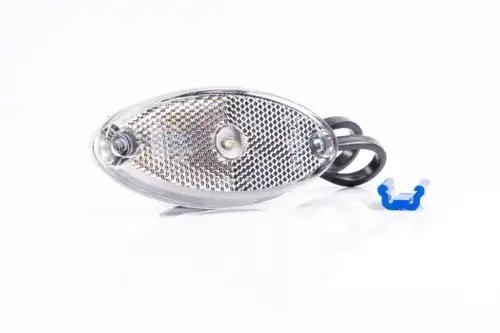 фонарь габаритный! белый LED 12-36V овальный 102.4x45.2 с кабелем 0.5м\ FT061BLED FRISTOM