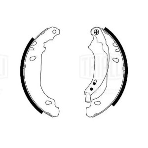 Колодки торм. Peugeot 206 (98-) барабан. 180x32 (GF 4561) GF 4561 TRIALLI