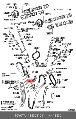 Шестерня грм 13530-31011 13530-31011 TOYOTA