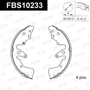Тормозные колодки барабанные PREMIUM FBS10233 FBS10233 FAP