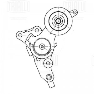 Ролик привод. ремня Toyota LC Prado (02-)/Hilux (97-) 2.5d/3.0d [KD] (с натяж.ме CM 5342 TRIALLI