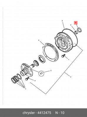 САЛЬНИК / SEAL 441 2475 CHRYSLER