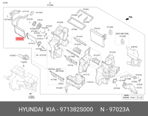 Радиатор отопителя HYUNDAI ix35 (10-) OE 971382S000 HYUNDAI KIA
