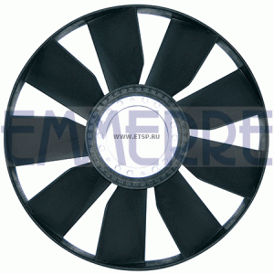 Крыльчатка гидромуфты 9 лопастей,750мм, TGA, D2866/2876/2840 907353 EMMERRE